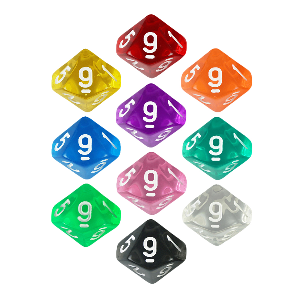 Board Game Land - لعبة اللوحة D10 النرد 10 قطعة