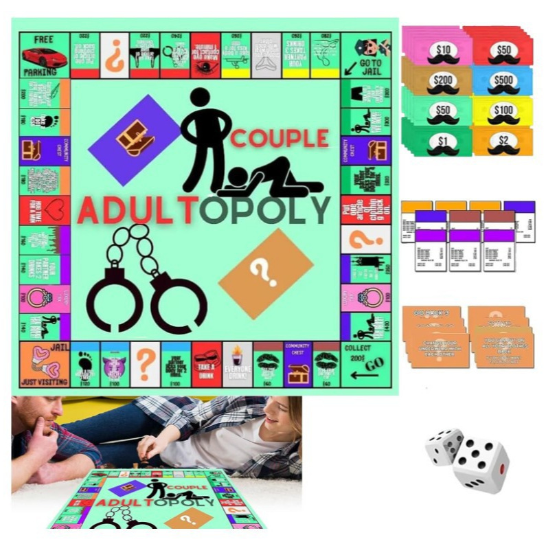Board Game Unmatched - لعبة لوحية للأزواج على طراز مونوبولي،