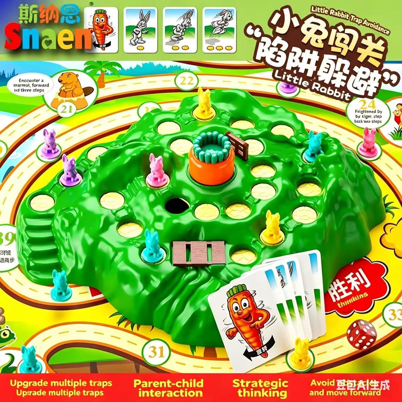 Board Game Heat - لعبة مصيدة الأرانب الممتعة الأكثر مبيعًا،