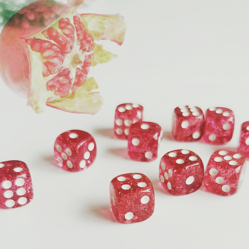 Board Game Digital - مجموعة من 10 قطعة بكرة نرد