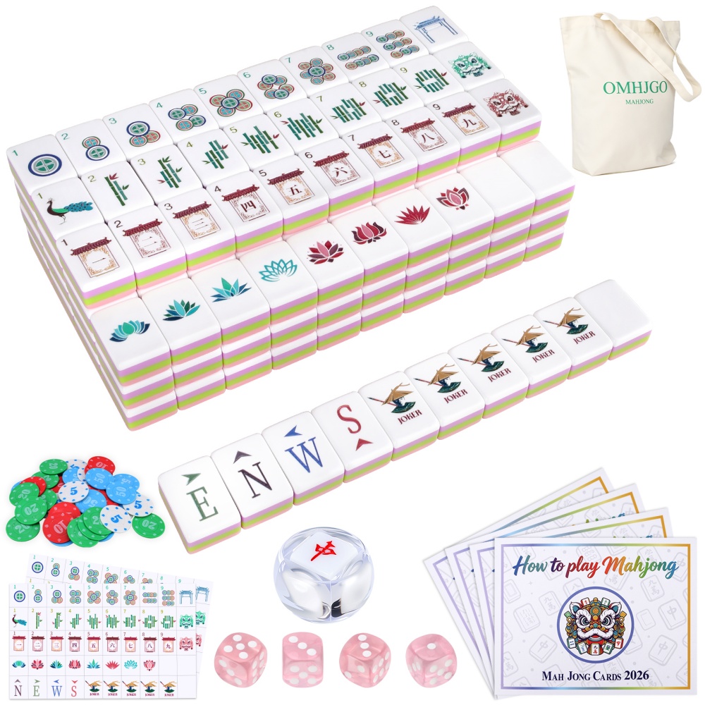 مجموعة ماجونغ أمريكية فاخرة من - مراجعة Board Game Mahjong وسعره