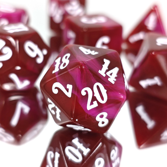 مجموعة نرد من مادة الأكريليك ب - مراجعة Board Game Digital وسعره