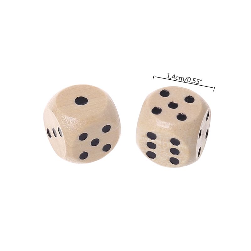 10 قطعة النرد الخشبي 6 الوجهين - مراجعة Board Game Digital وسعره